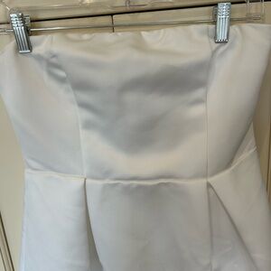 Princess Polly Strapless Cream Dress